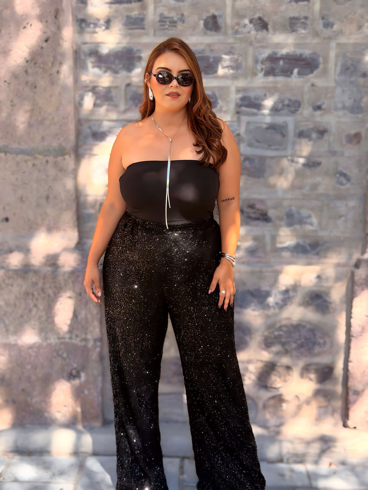 Pantalón Lentejuela Negro