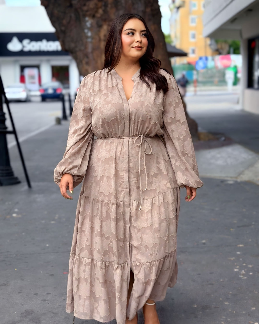Vestido Beige