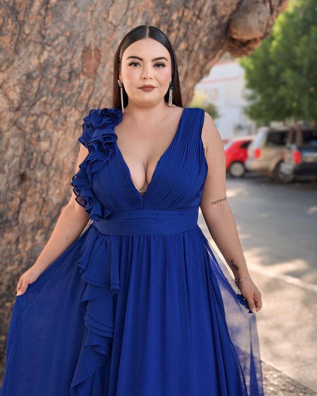 Vestido noche azul