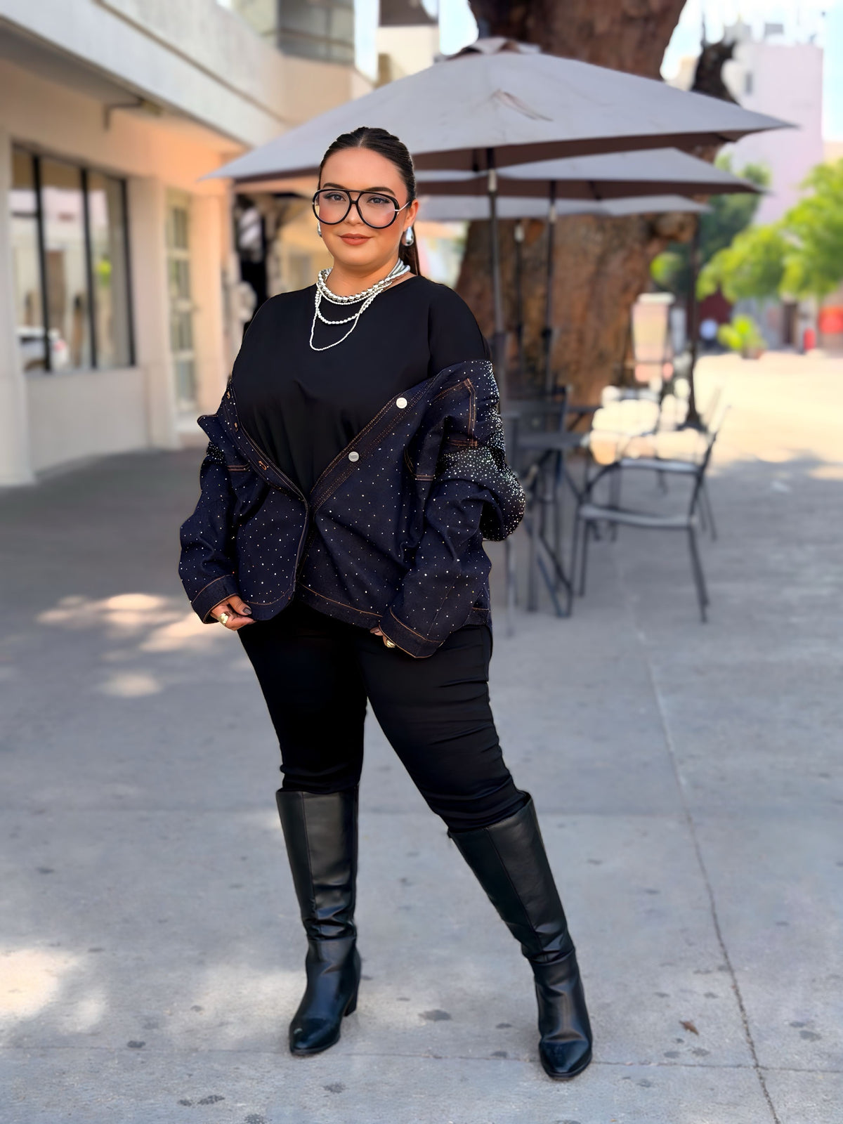 Chaqueta Brillos Oversize