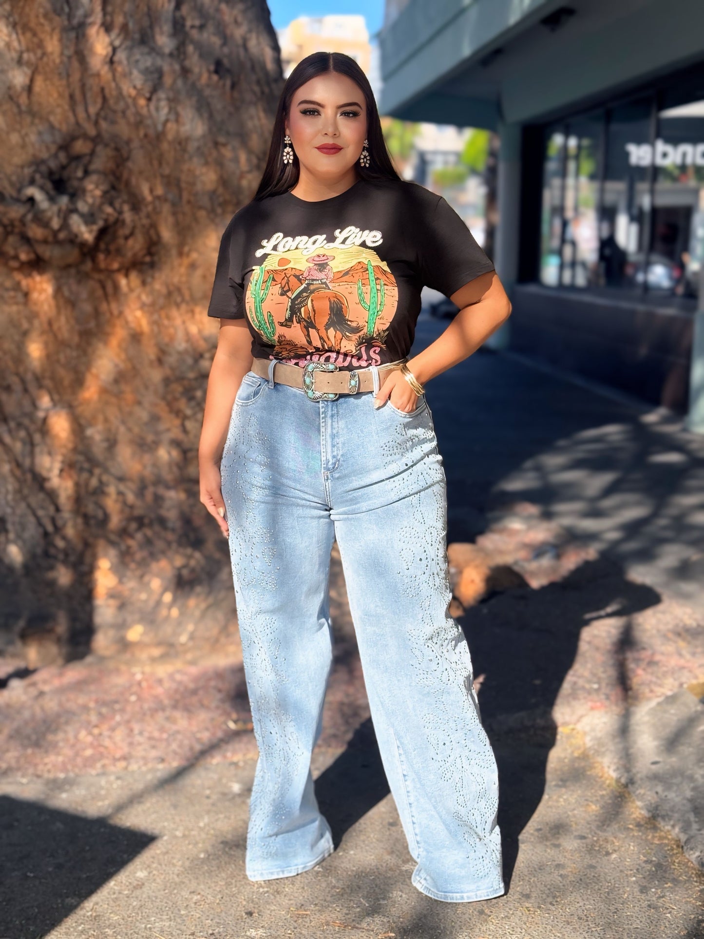 Blusa vaquera negra