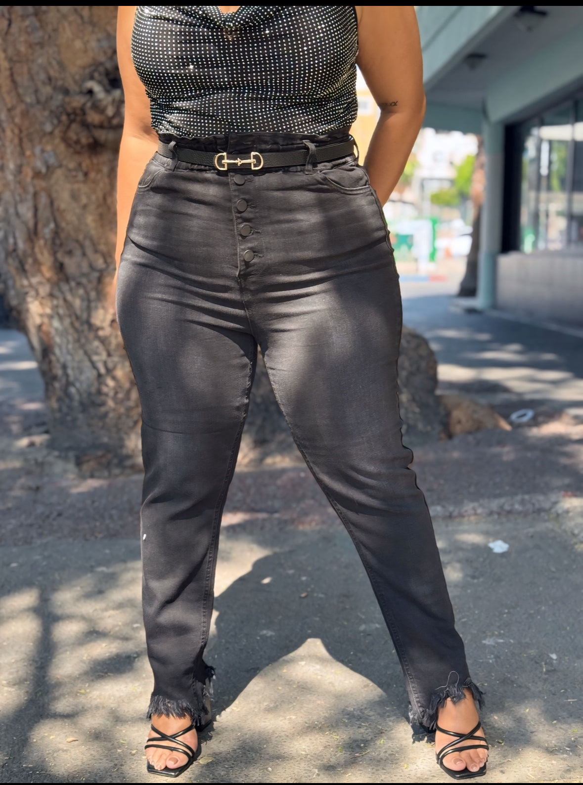 Pantalón jeans negro