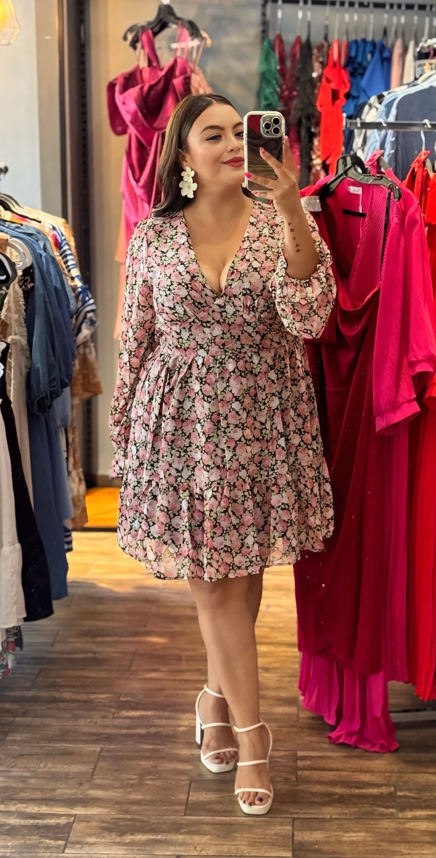 Vestido rosas