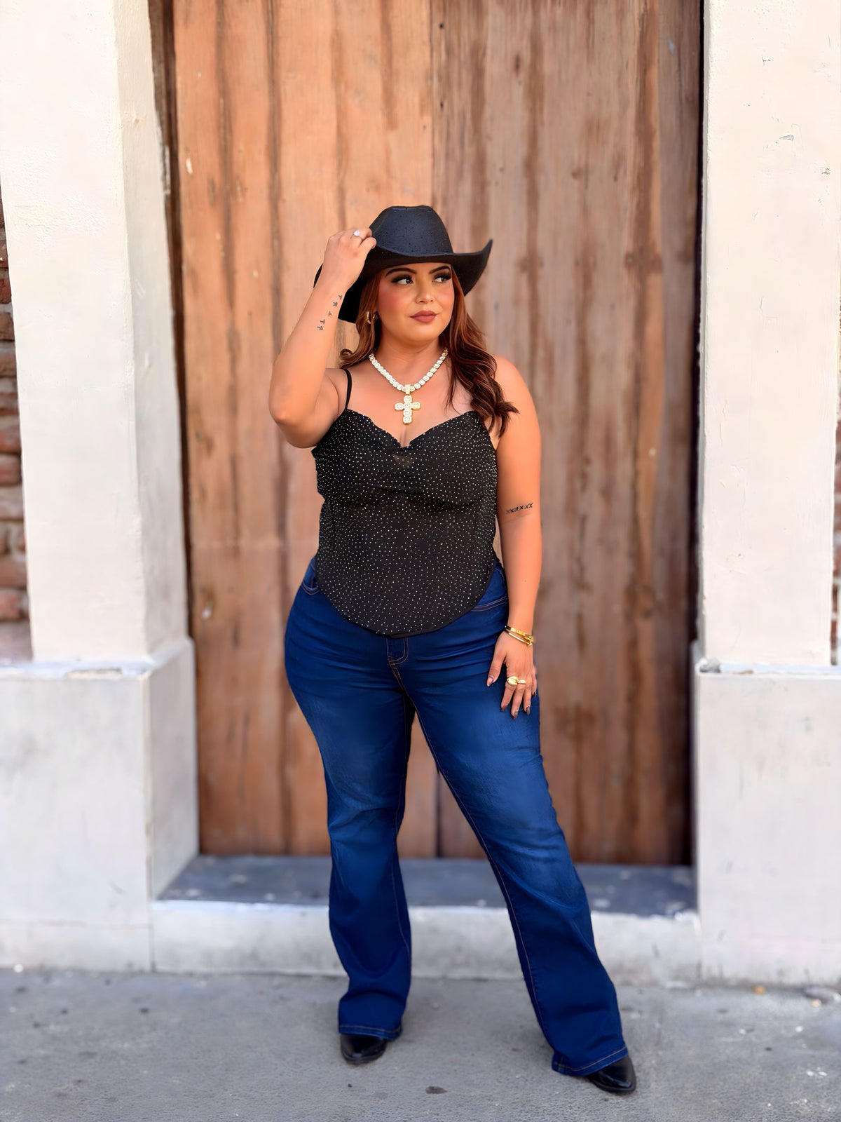 Top Corset Negro