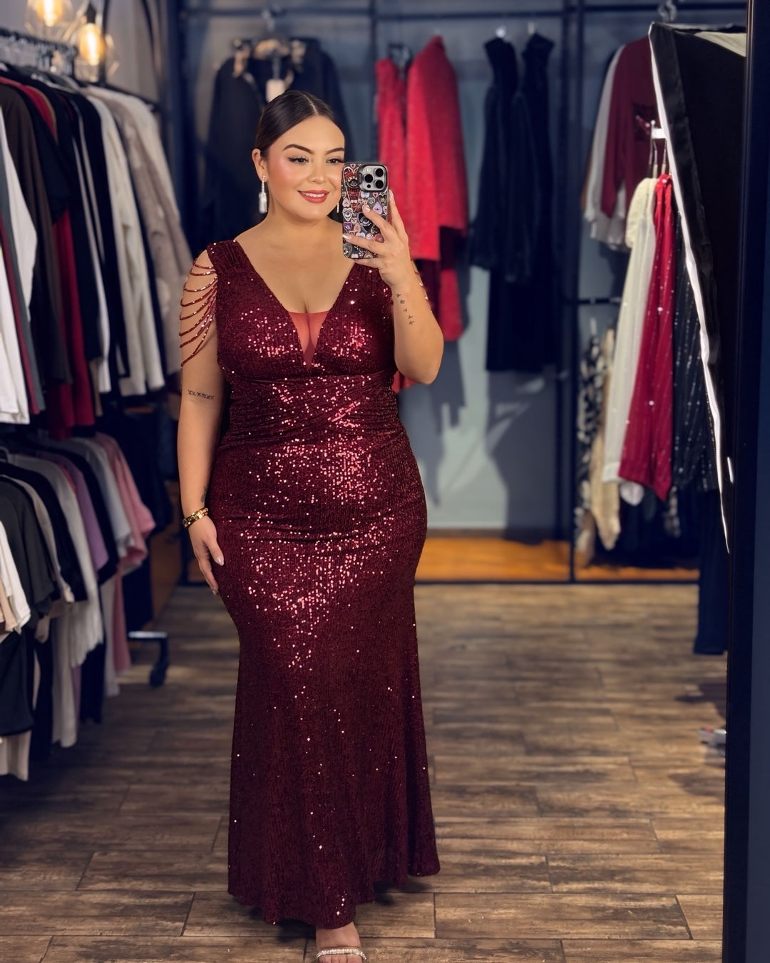 Vestido Guinda
