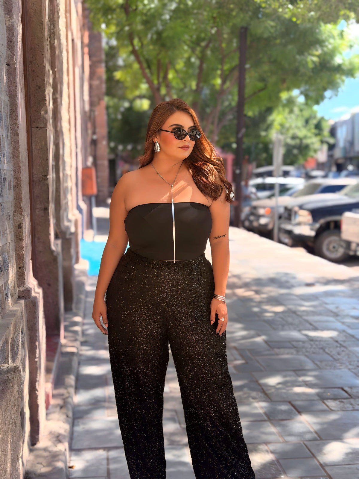Pantalón Lentejuela Negro