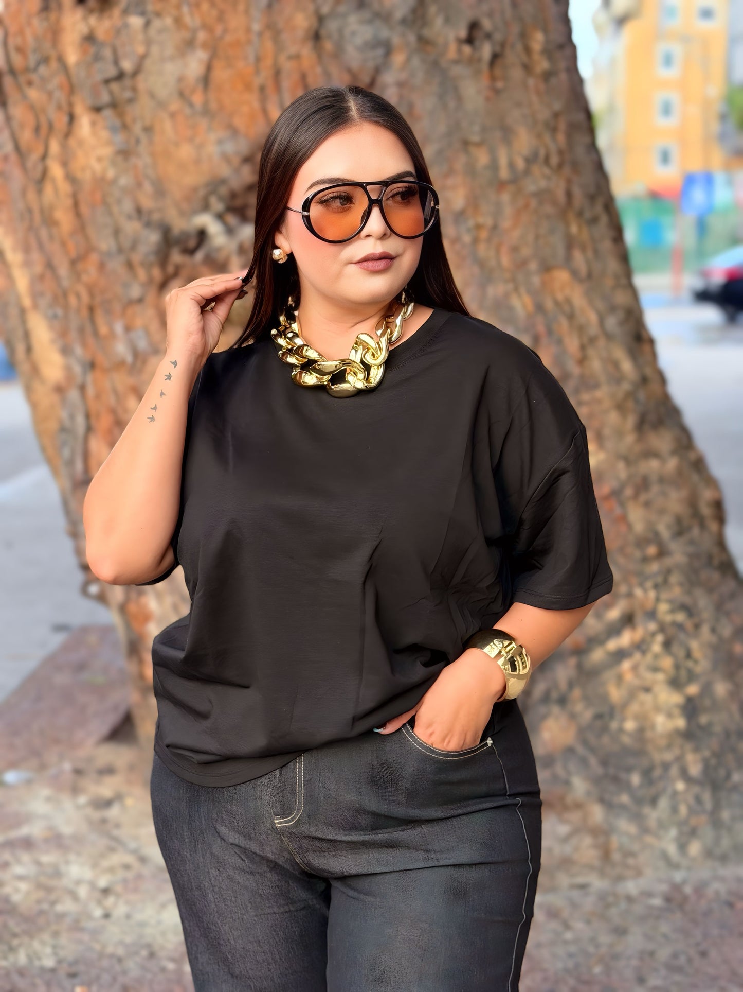 Camisa Oversize Negra