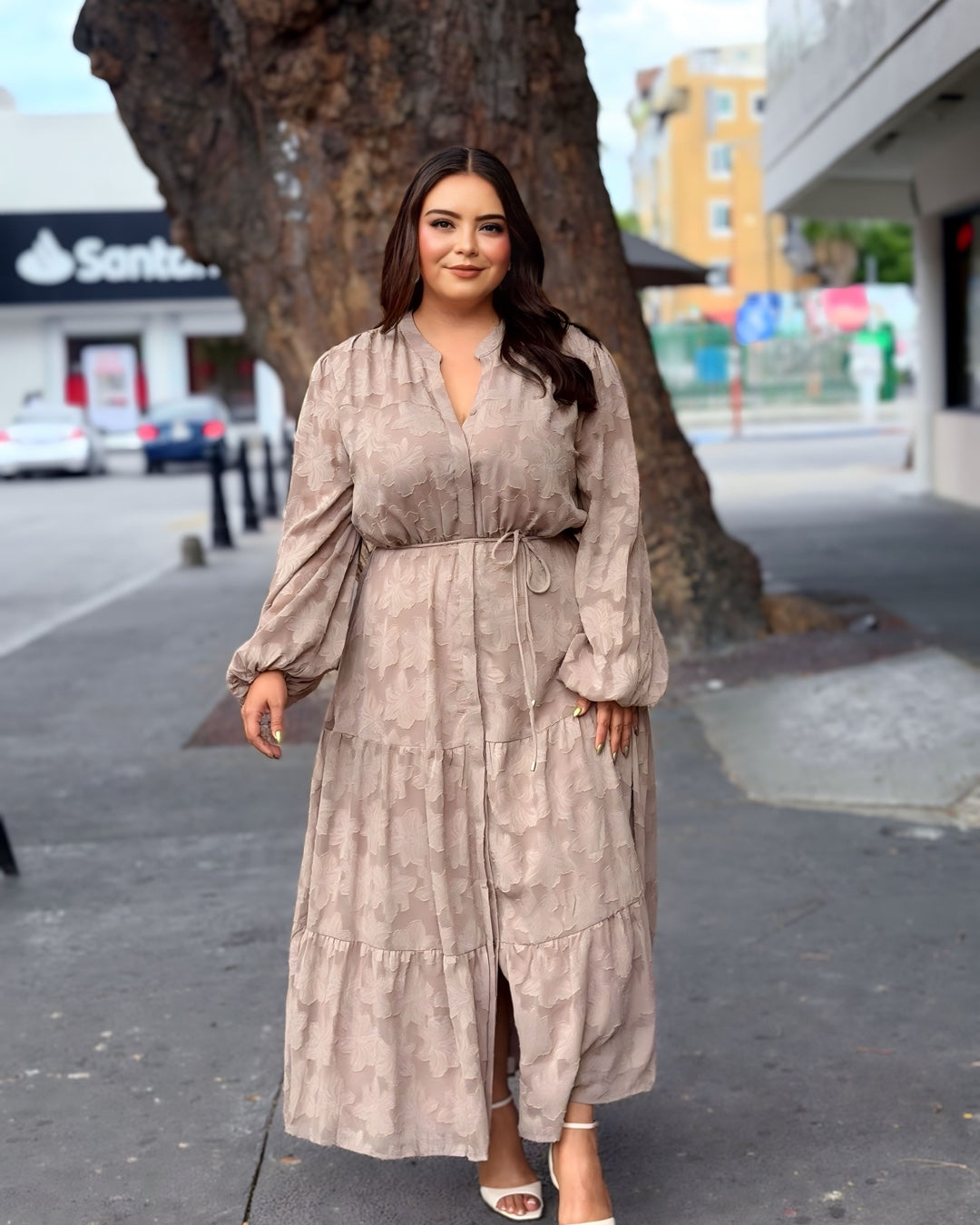 Vestido Beige