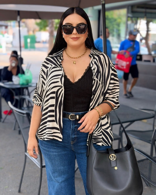 Camisa zebra - rayon