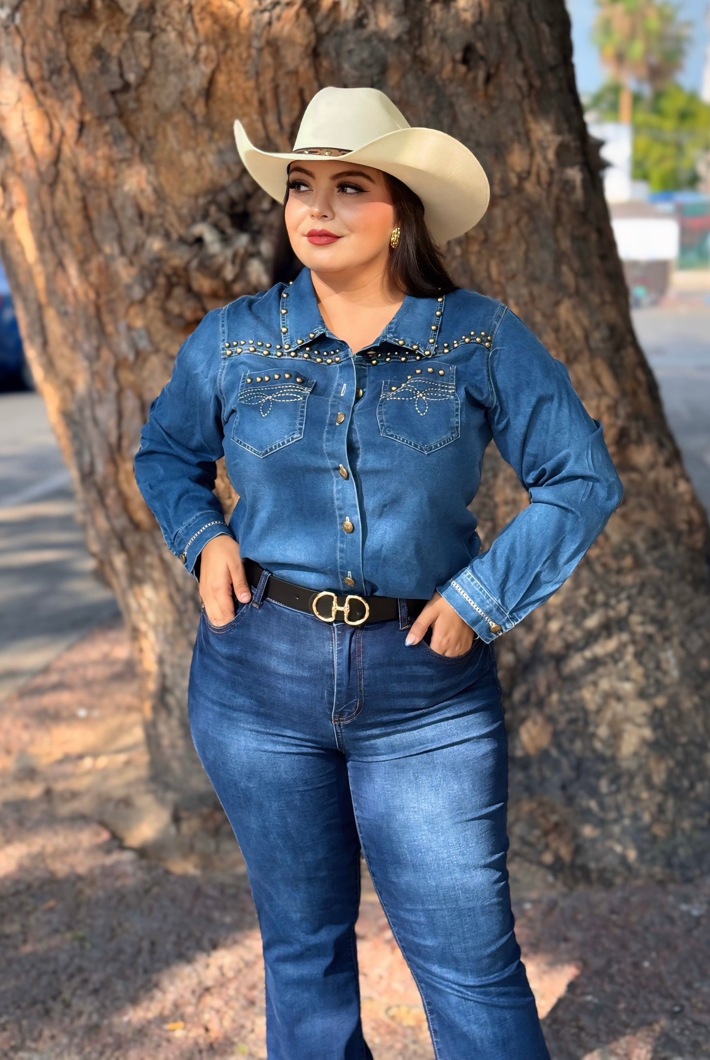 Camisa mezclilla