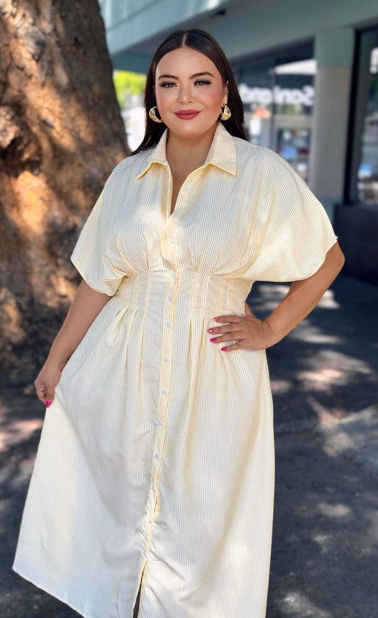 Vestido raya amarillo