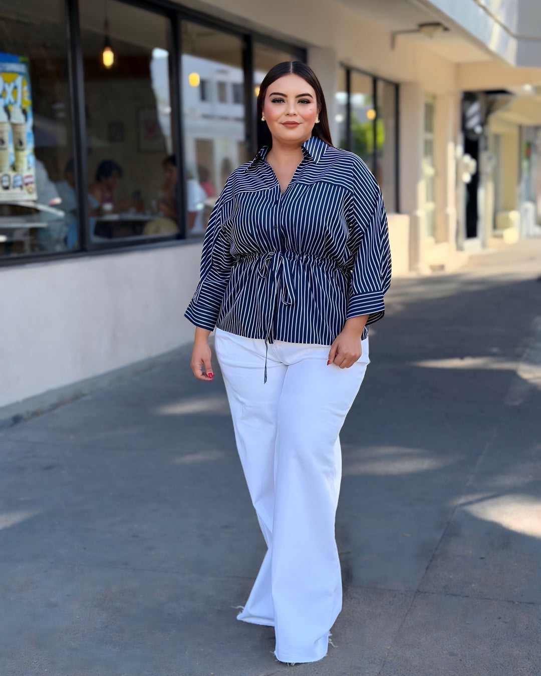 Camisa rayas blancas