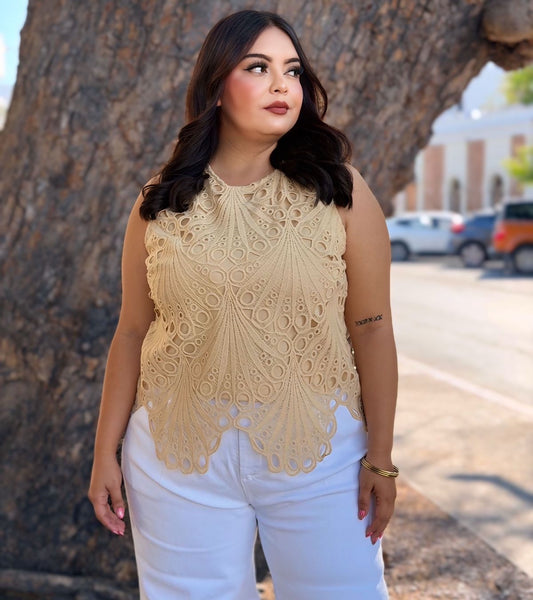 Chaleco beige