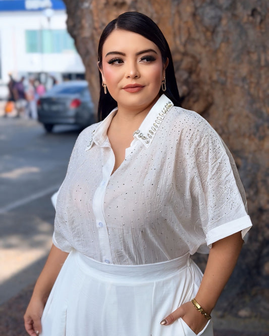 Camisa blanca - brillante