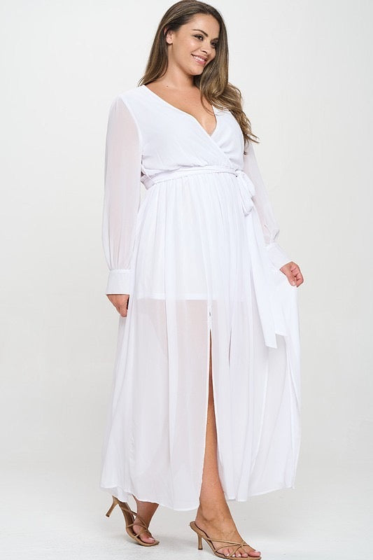 Vestido blanco largo
