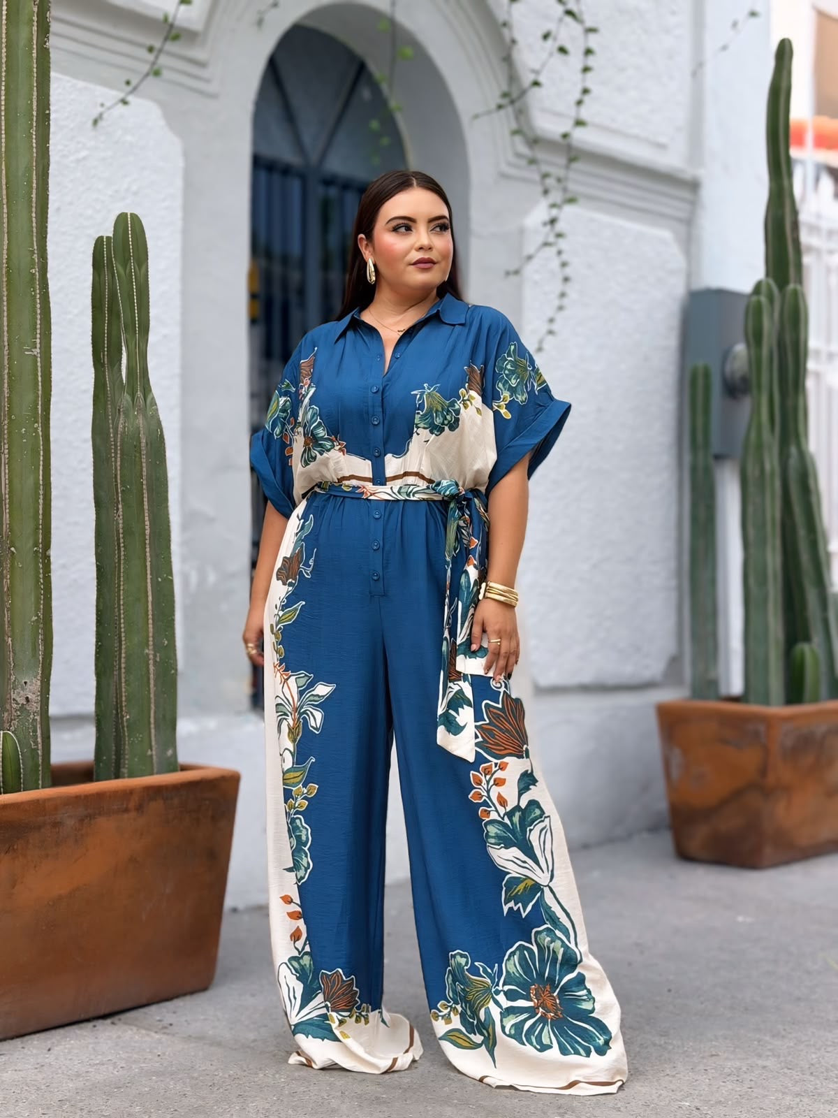 Palazzo Floral Azul