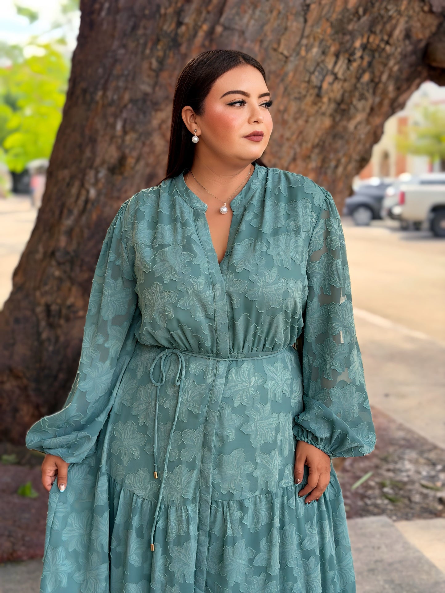 Vestido Azul Turquesa