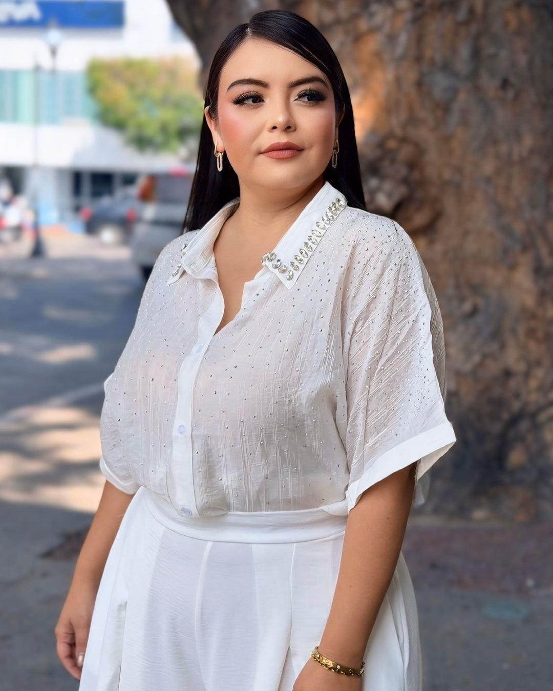 Camisa blanca - brillante