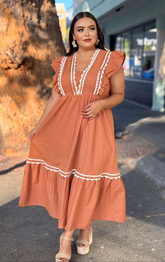 Vestido color ladrillo 🧱