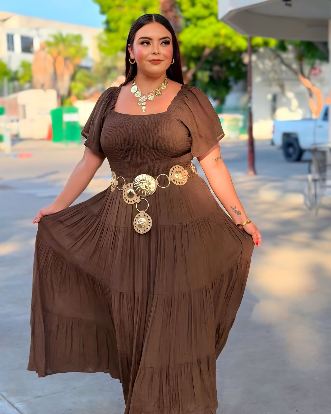 Vestido Café