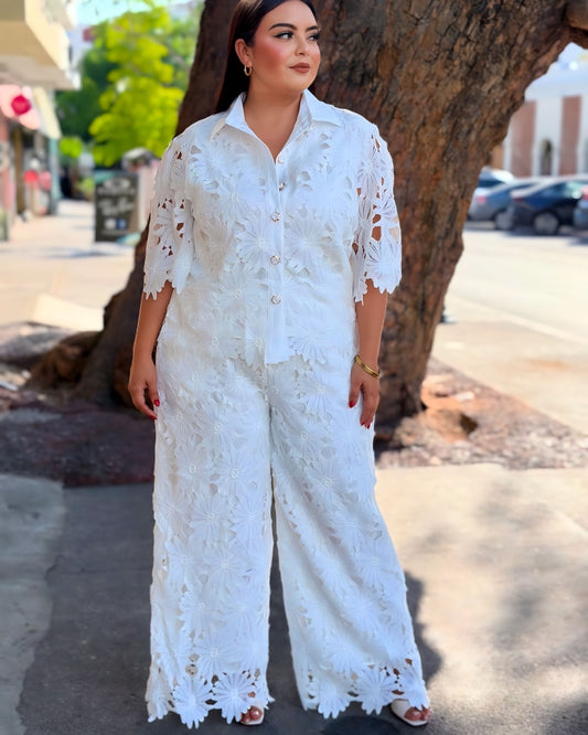Set Croshet Blanco