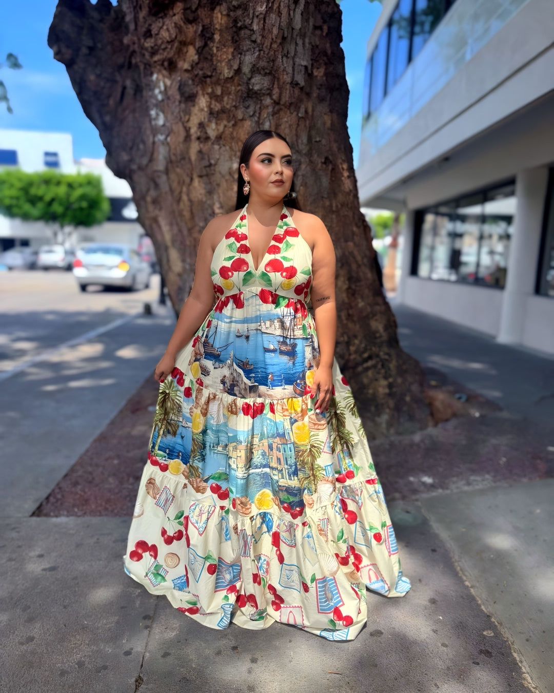 Vestido Largo Frutal