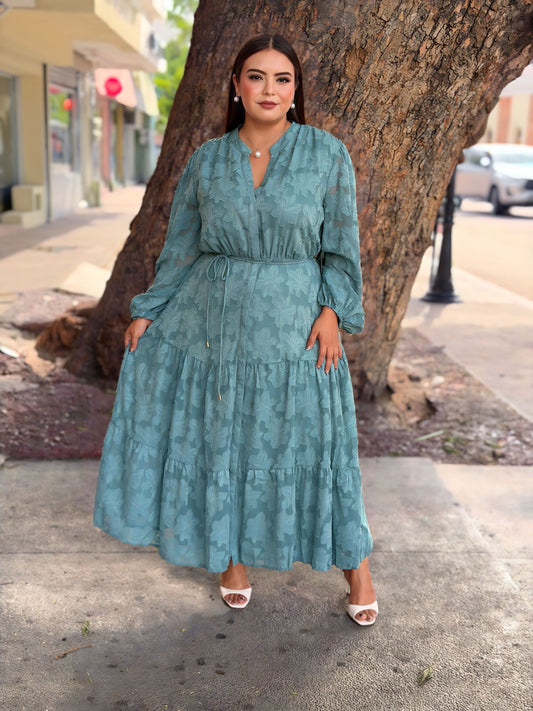 Vestido Azul Turquesa