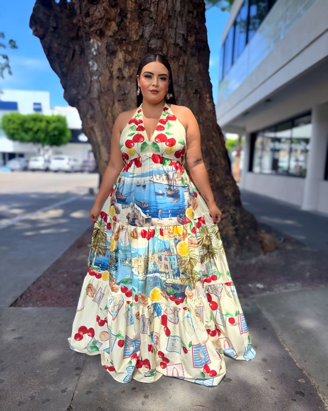 Vestido Largo Frutal