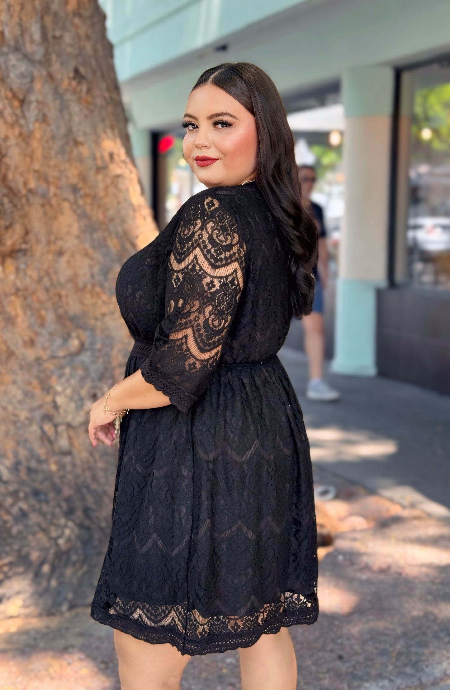 Vestido negro corto