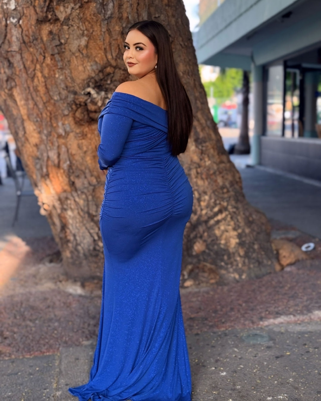 Vestido gala - Azul