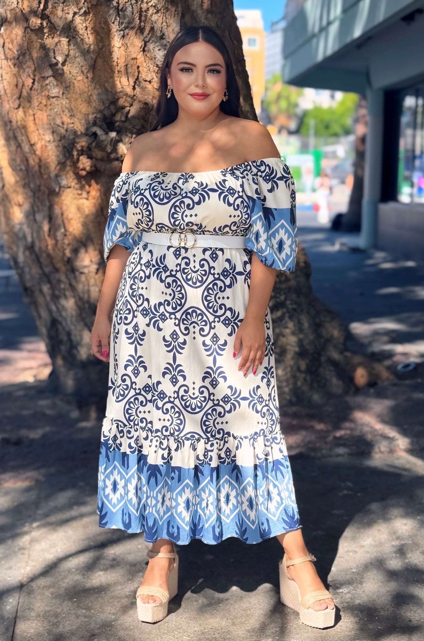 Vestido azul fresco