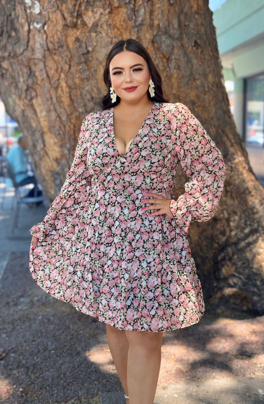 Vestido rosas