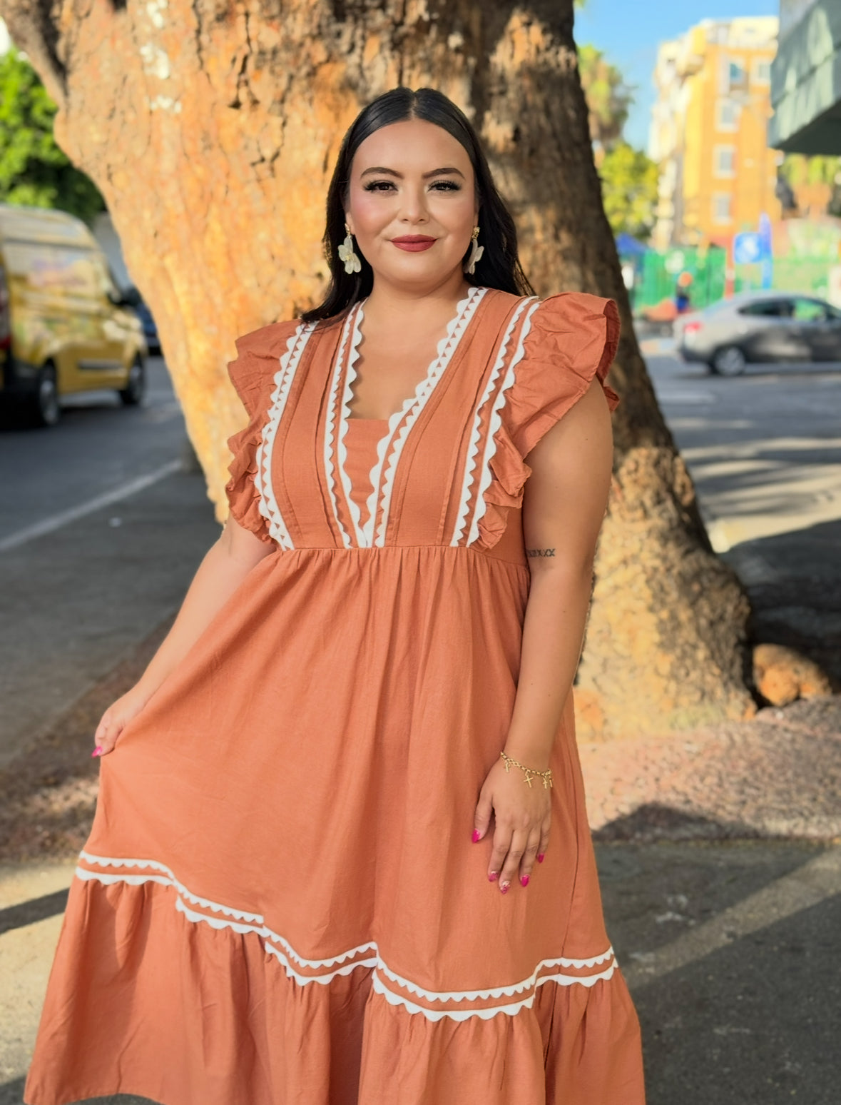 Vestido color ladrillo 🧱
