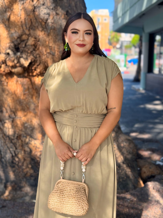 Vestido olivo