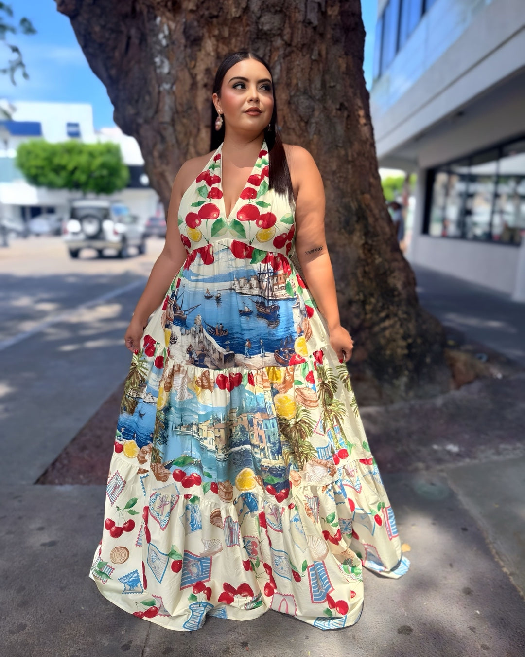 Vestido Largo Frutal