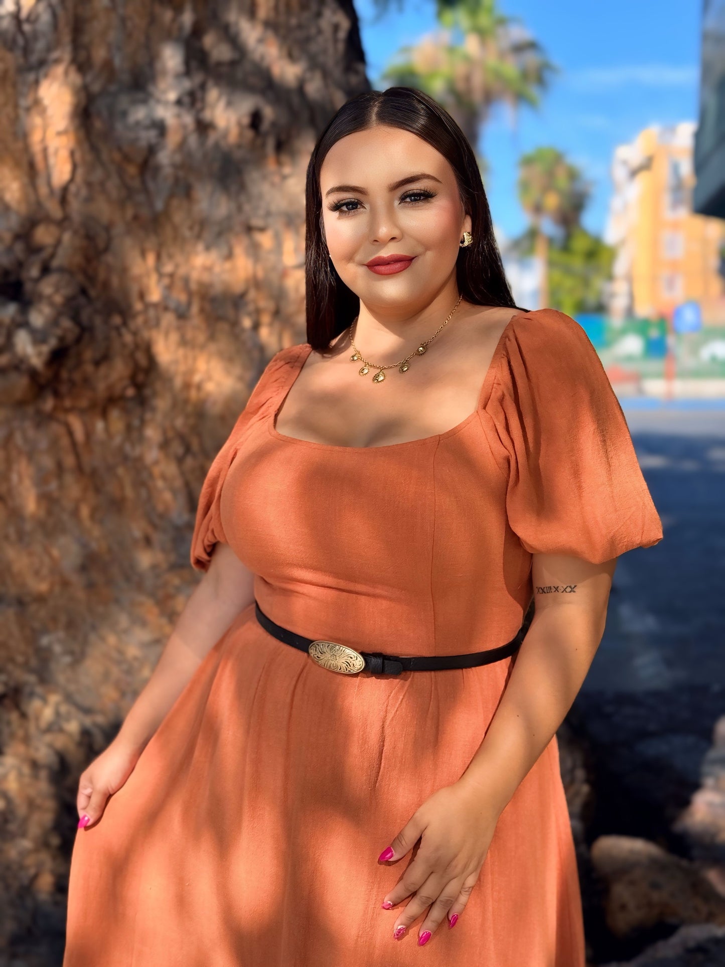 Vestido ladrillo