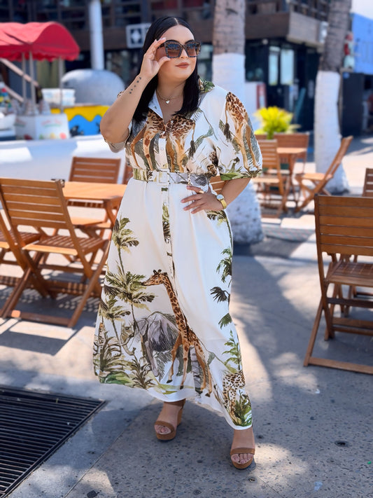Vestido safari
