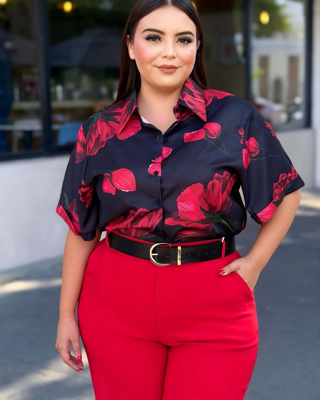 Camisa flores