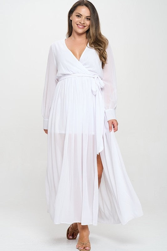 Vestido blanco largo