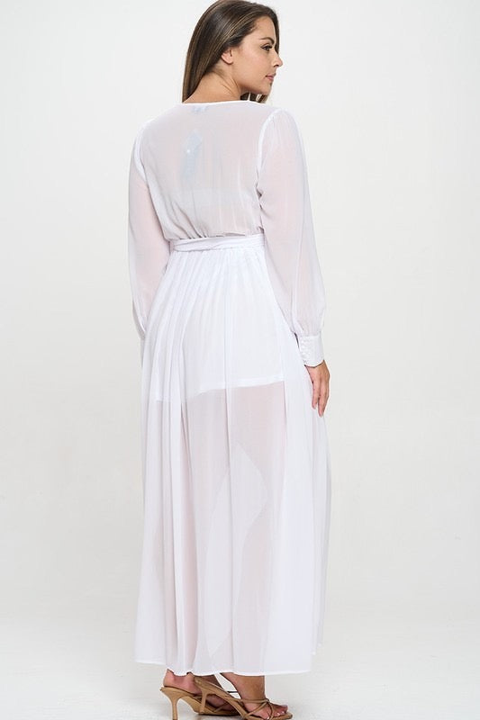 Vestido blanco largo