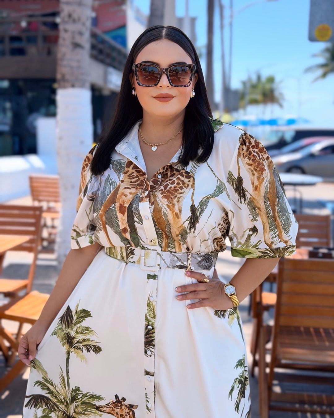 Vestido safari