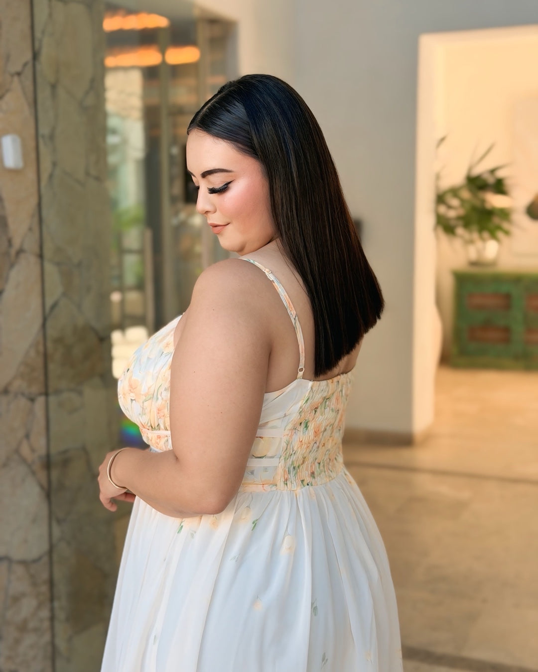 Vestido Flores Amarillo
