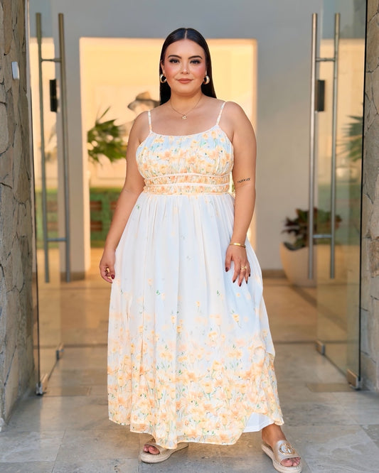 Vestido Flores Amarillo