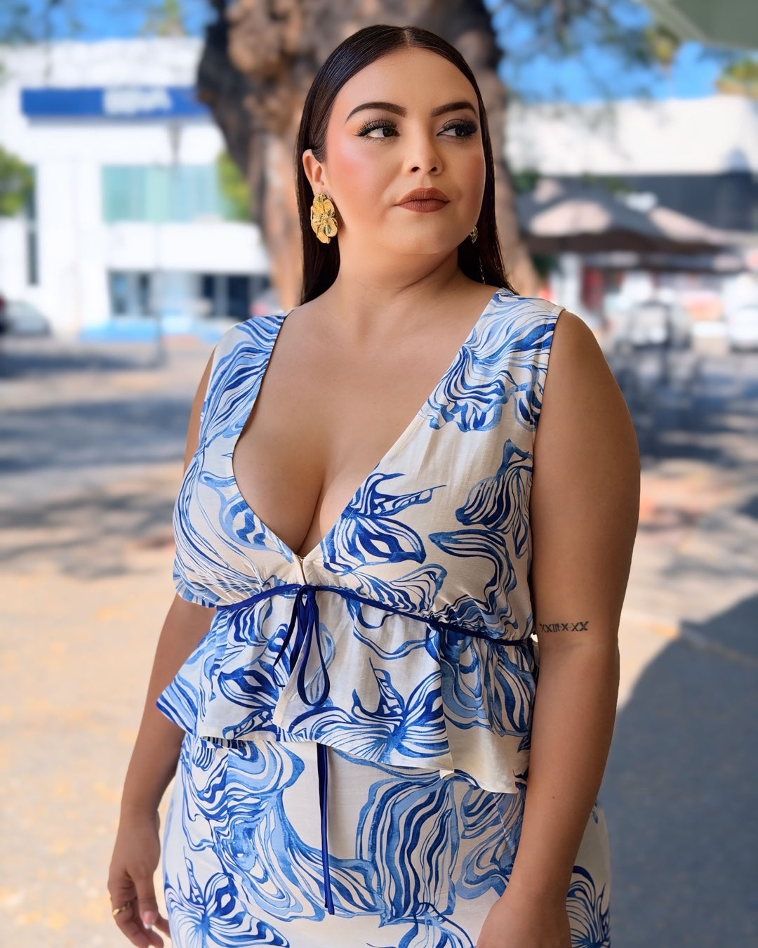 Set de falda Azul