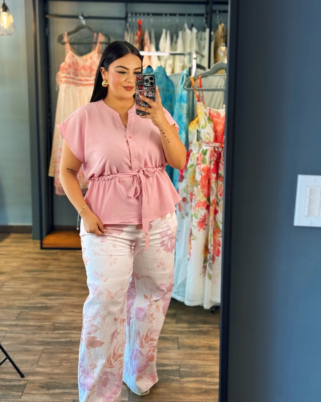 Blusa Rosa
