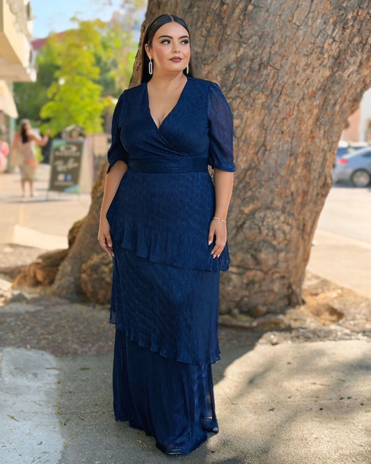 Vestido largo azul