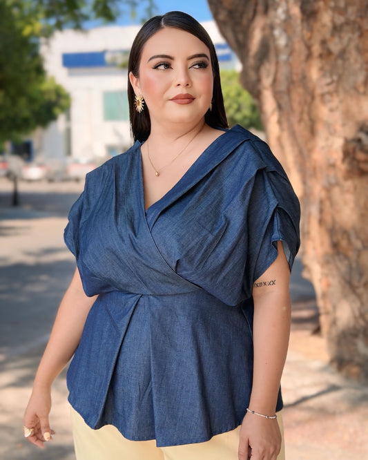 Blusa mezclilla