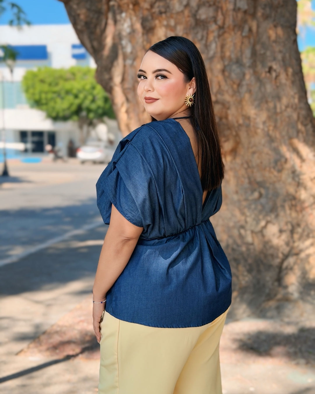 Blusa mezclilla
