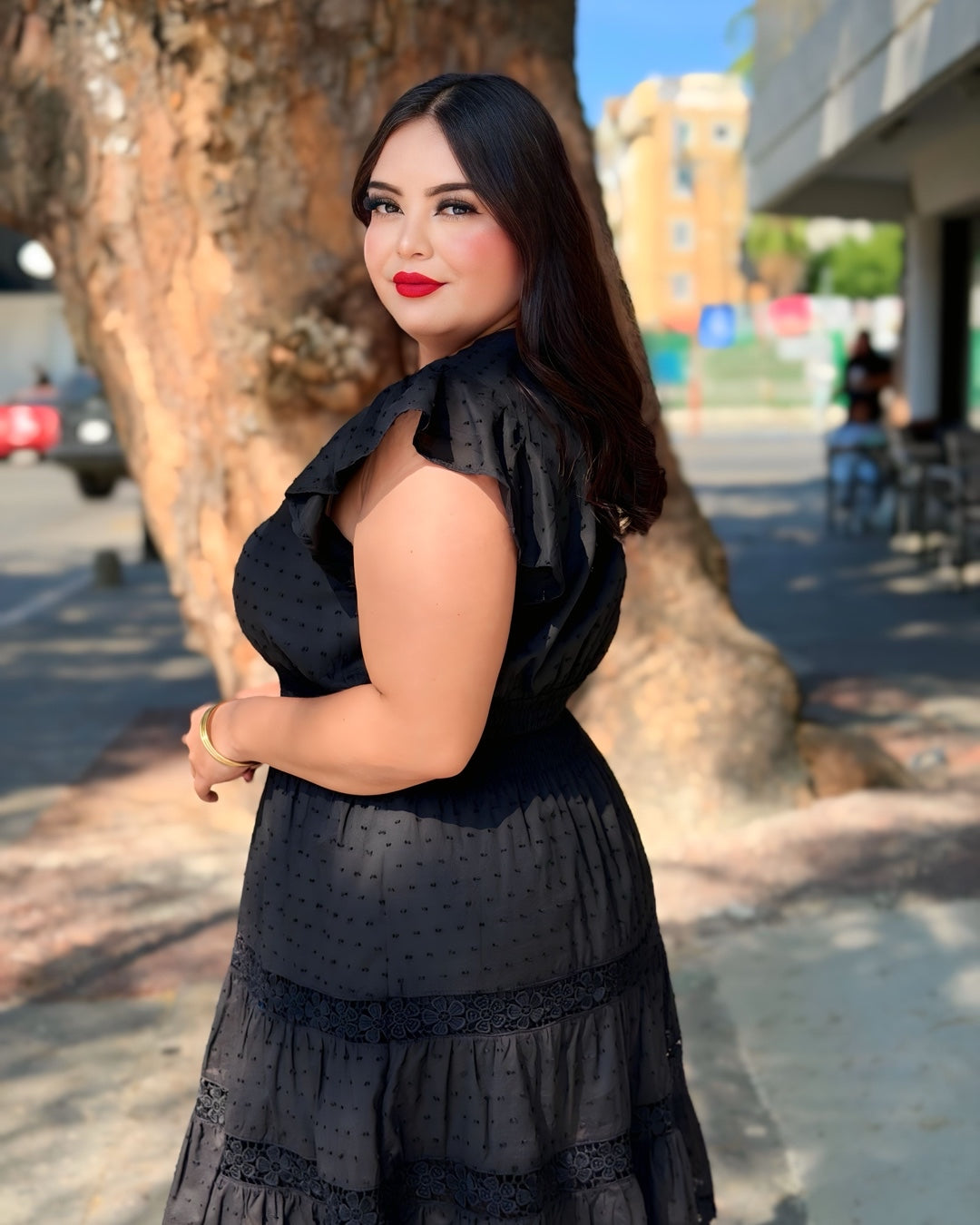 Vestido negro corto