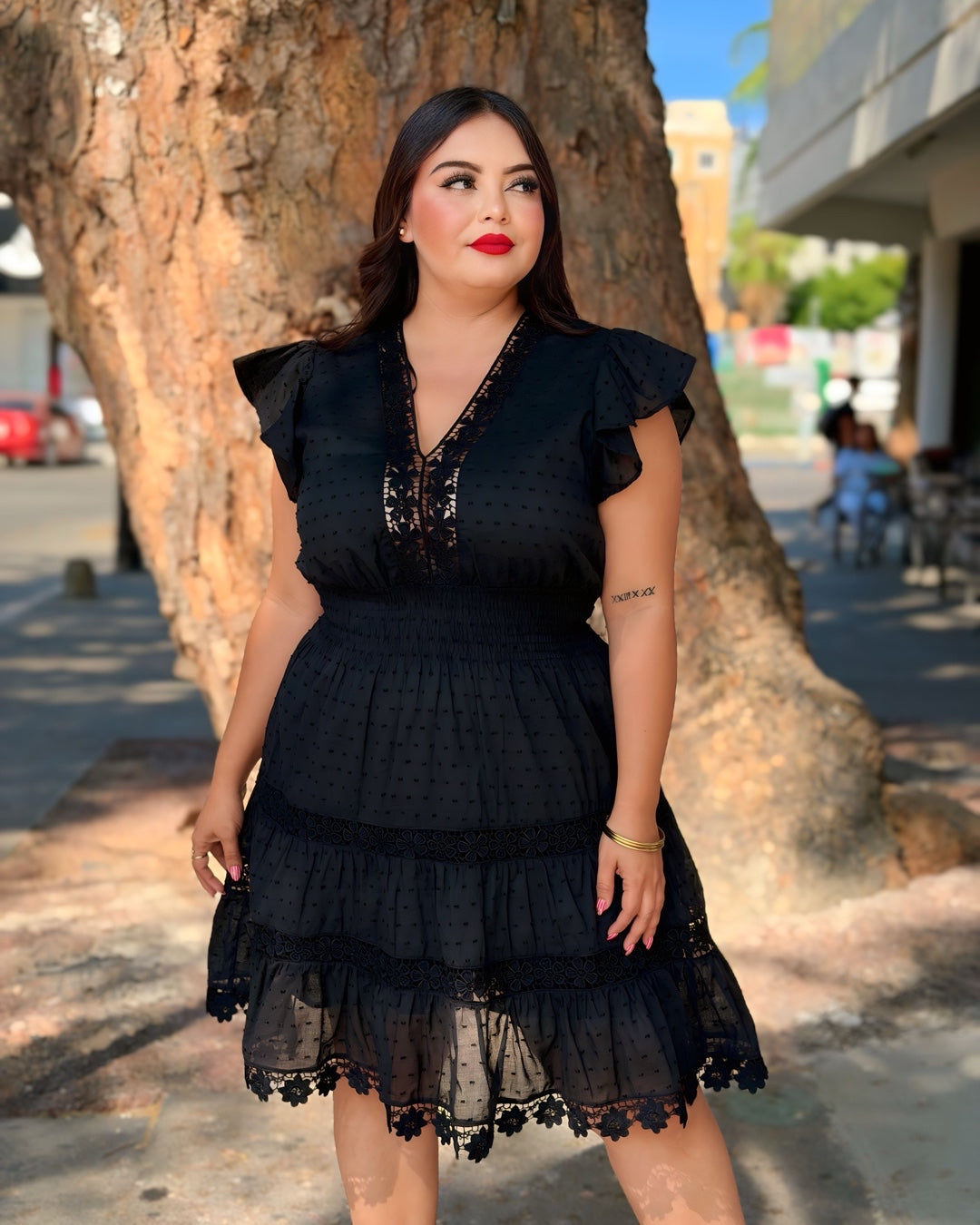 Vestido negro corto